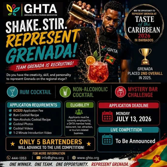 GHTA Calls for Bartenders to Represent at Taste of the Caribbean 2026.
