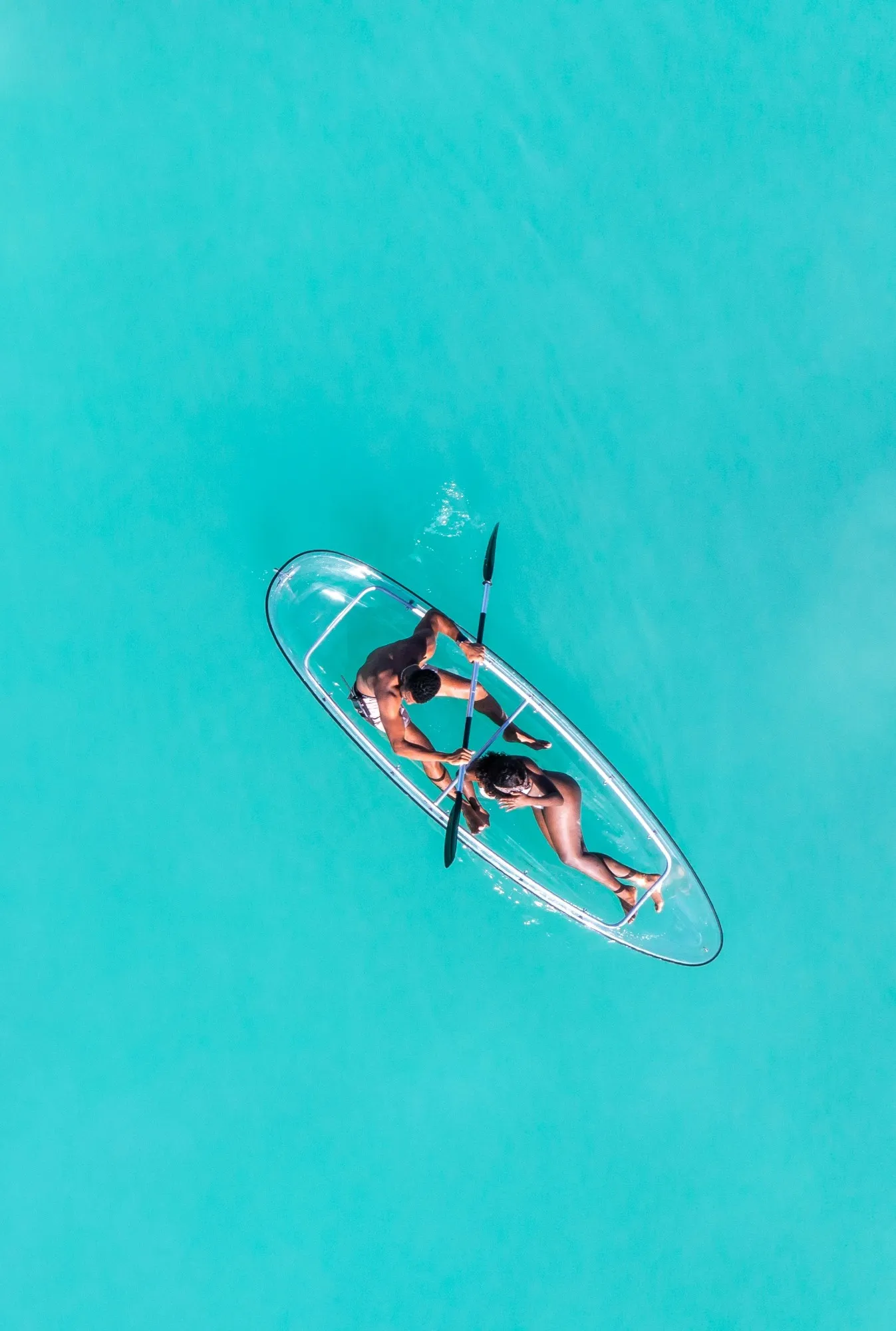 3 – Photo, Clear kayak