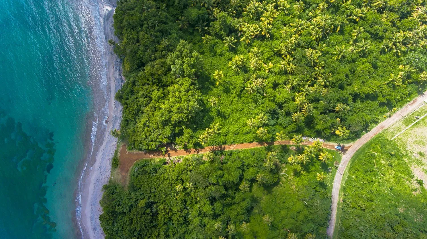9 – Photo, Coast road overhead